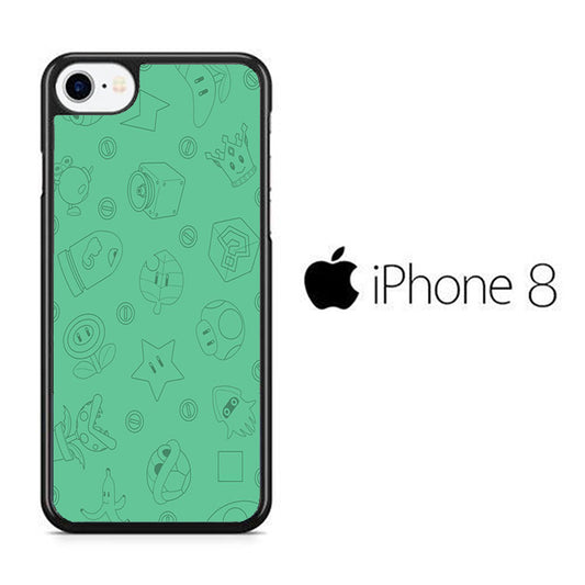 Mario Equipment Green iPhone 8 Case