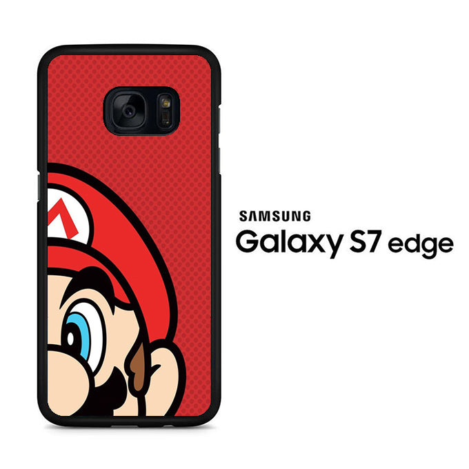 Mario Half Head Samsung Galaxy S7 Edge Case