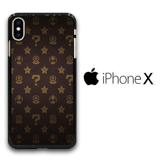 Mario Mushroom Plant And Star iPhone X Case