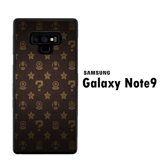 Mario Mushroom Plant And Star Samsung Galaxy Note 9 Case