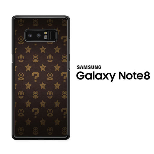 Mario Mushroom Plant And Star Samsung Galaxy Note 8 Case