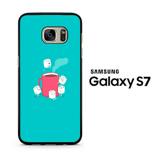 Marshmellow Swim In The Coffee Samsung Galaxy S7 Case