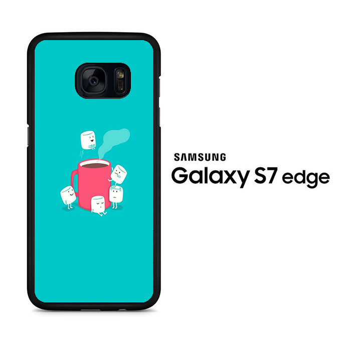Marshmellow Swim In The Coffee Samsung Galaxy S7 Edge Case