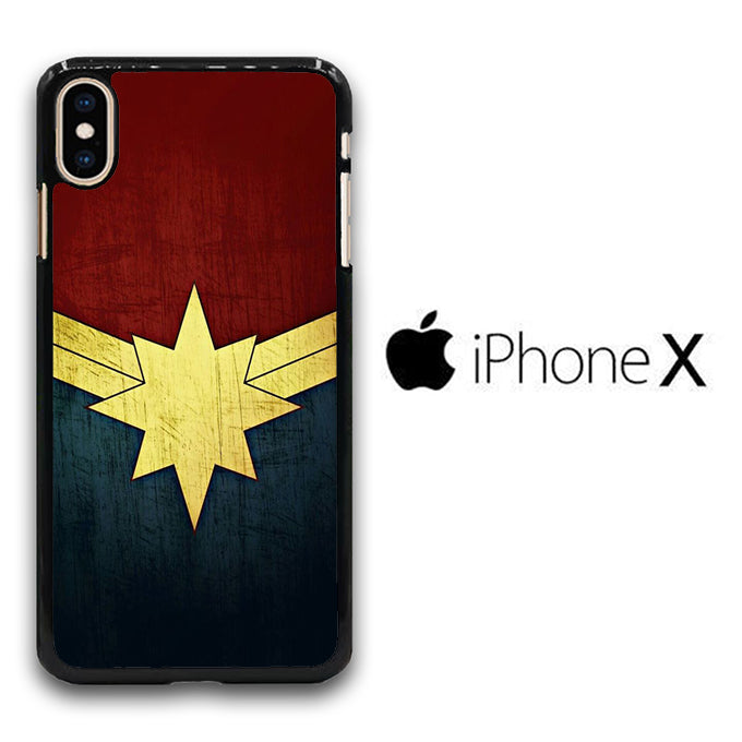 Marvel Captain Marvel Logo iPhone X Case