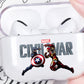 Marvel Civil War Protective Clear Case Cover For Apple AirPod Pro