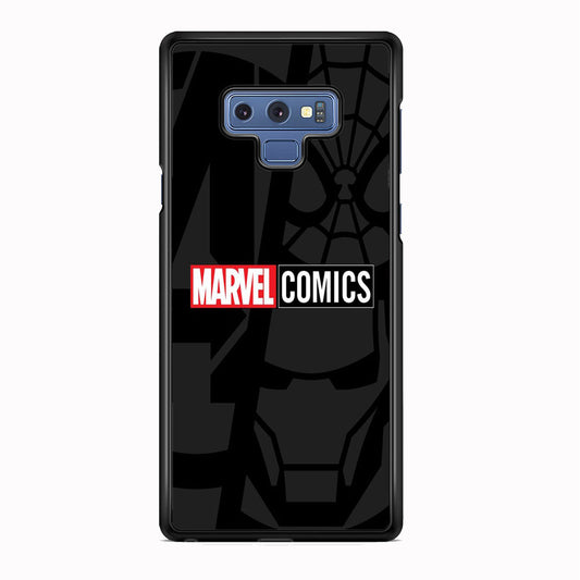 Marvel Comics Logo Grey Wallpaper Samsung Galaxy Note 9 Case