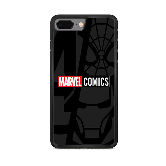 Marvel Comics Logo Grey Wallpaper iPhone 8 Plus Case