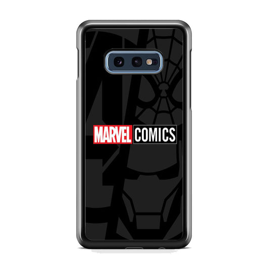 Marvel Comics Logo Grey Wallpaper Samsung Galaxy 10e Case