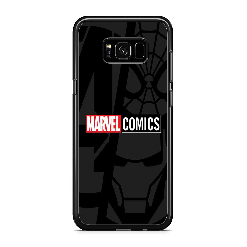Marvel Comics Logo Grey Wallpaper Samsung Galaxy S8 Case