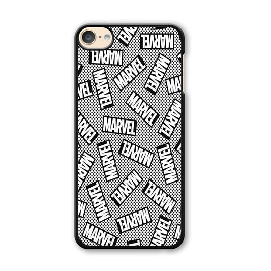 Marvel Logo Black White Polka Dots iPod Touch 6 Case - Ezzystore