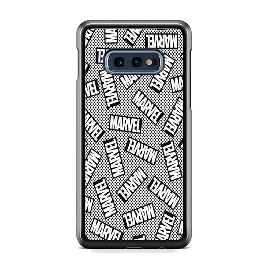 Marvel Logo Black White Polka Dots Samsung Galaxy 10e Case