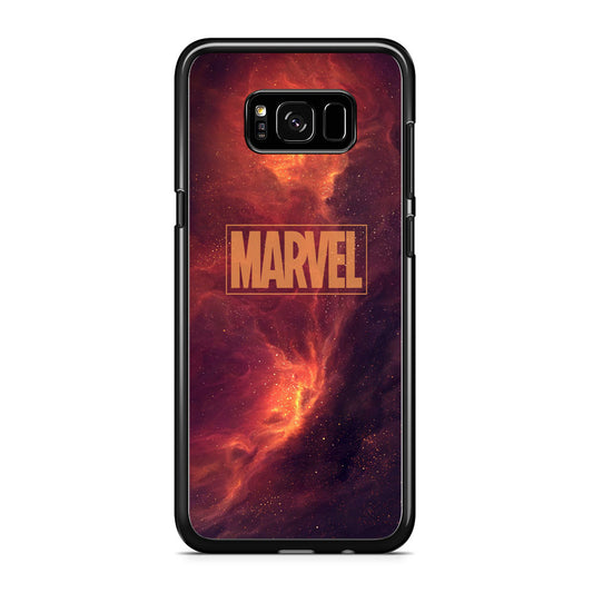 Marvel Logo Sunset Nebula Galaxy Samsung Galaxy S8 Case