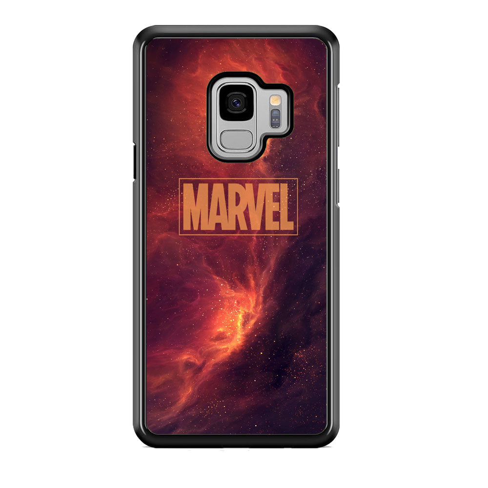 Marvel Logo Sunset Nebula Galaxy Samsung Galaxy S9 Case