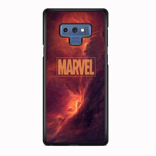 Marvel Logo Sunset Nebula Galaxy Samsung Galaxy Note 9 Case