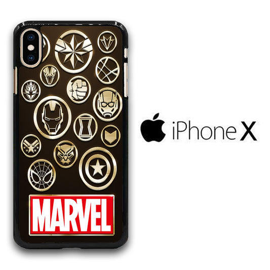 Marvel Many Logo iPhone X Case