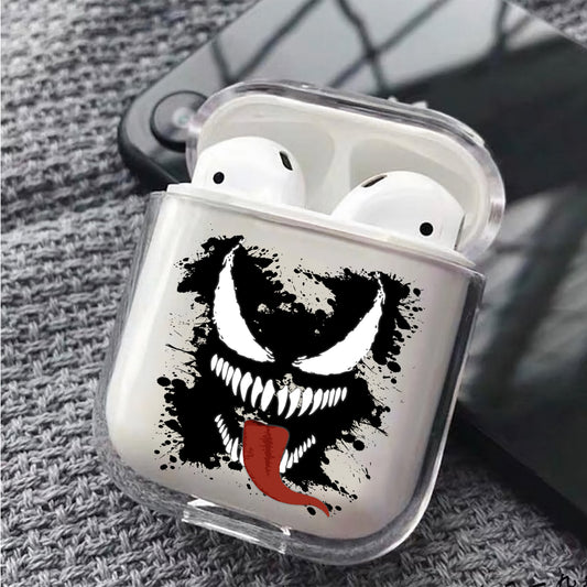 Marvel Venom Head Splash Slime Protective Clear Case Cover For Apple Airpods