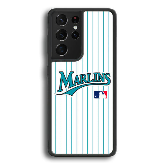Miami Marlins Team Samsung Galaxy S21 Ultra Case - Ezzystore