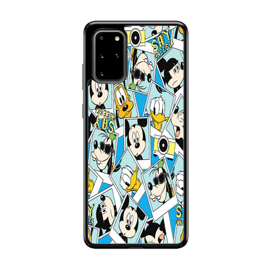 Mickey Family Photo In Frame Samsung Galaxy S20 Plus Case