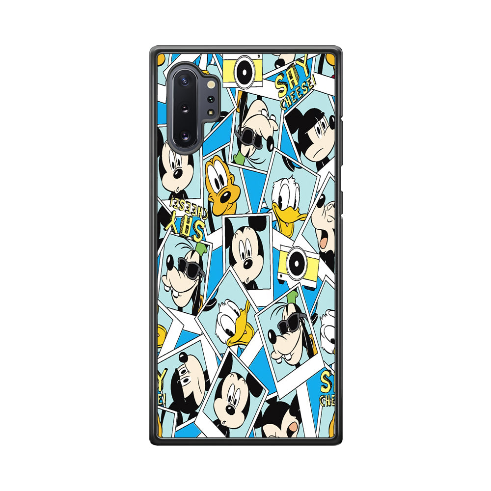 Mickey Family Photo In Frame Samsung Galaxy Note 10 Plus Case