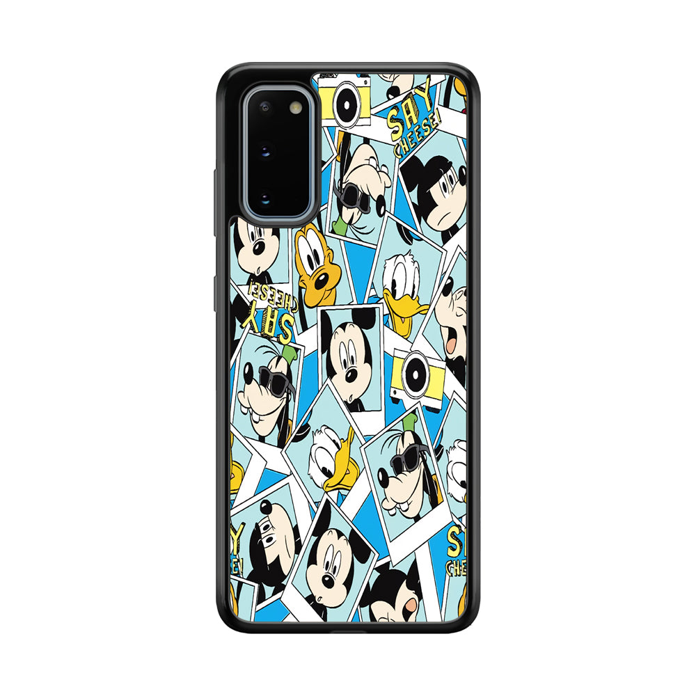 Mickey Family Photo In Frame Samsung Galaxy S20 Case