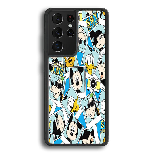 Mickey Family Photo In Frame Samsung Galaxy S21 Ultra Case - Ezzystore