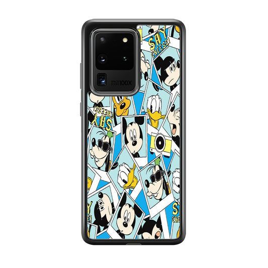 Mickey Family Photo In Frame Samsung Galaxy S20 Ultra Case