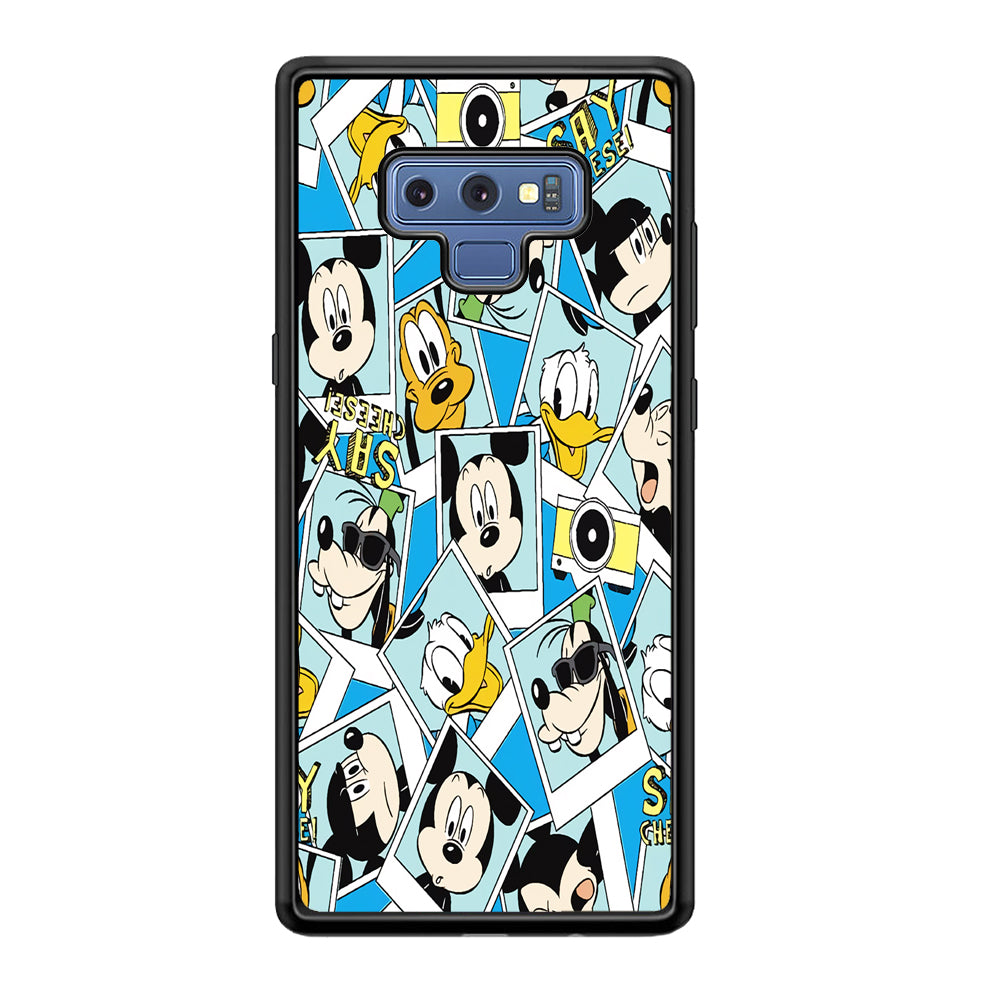 Mickey Family Photo In Frame Samsung Galaxy Note 9 Case