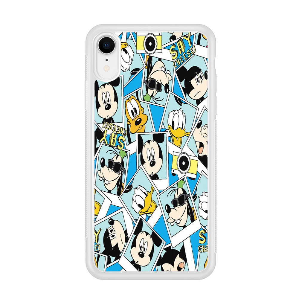 Mickey Family Photo In Frame iPhone XR Case