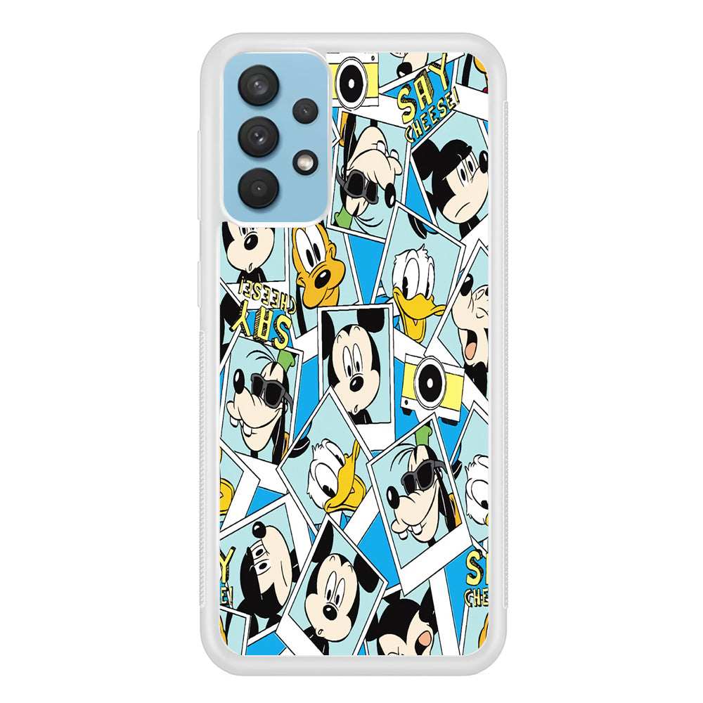 Mickey Family Photo In Frame Samsung Galaxy A32 Case