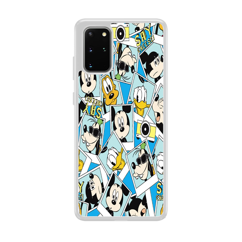 Mickey Family Photo In Frame Samsung Galaxy S20 Plus Case