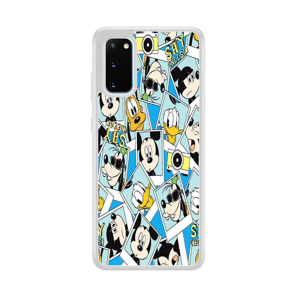 Mickey Family Photo In Frame Samsung Galaxy S20 Case