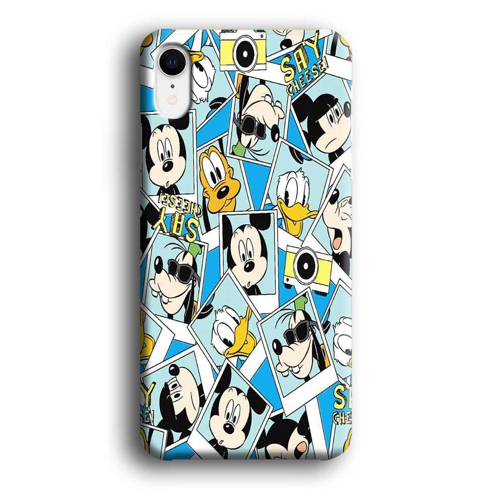 Mickey Family Photo In Frame iPhone XR Case