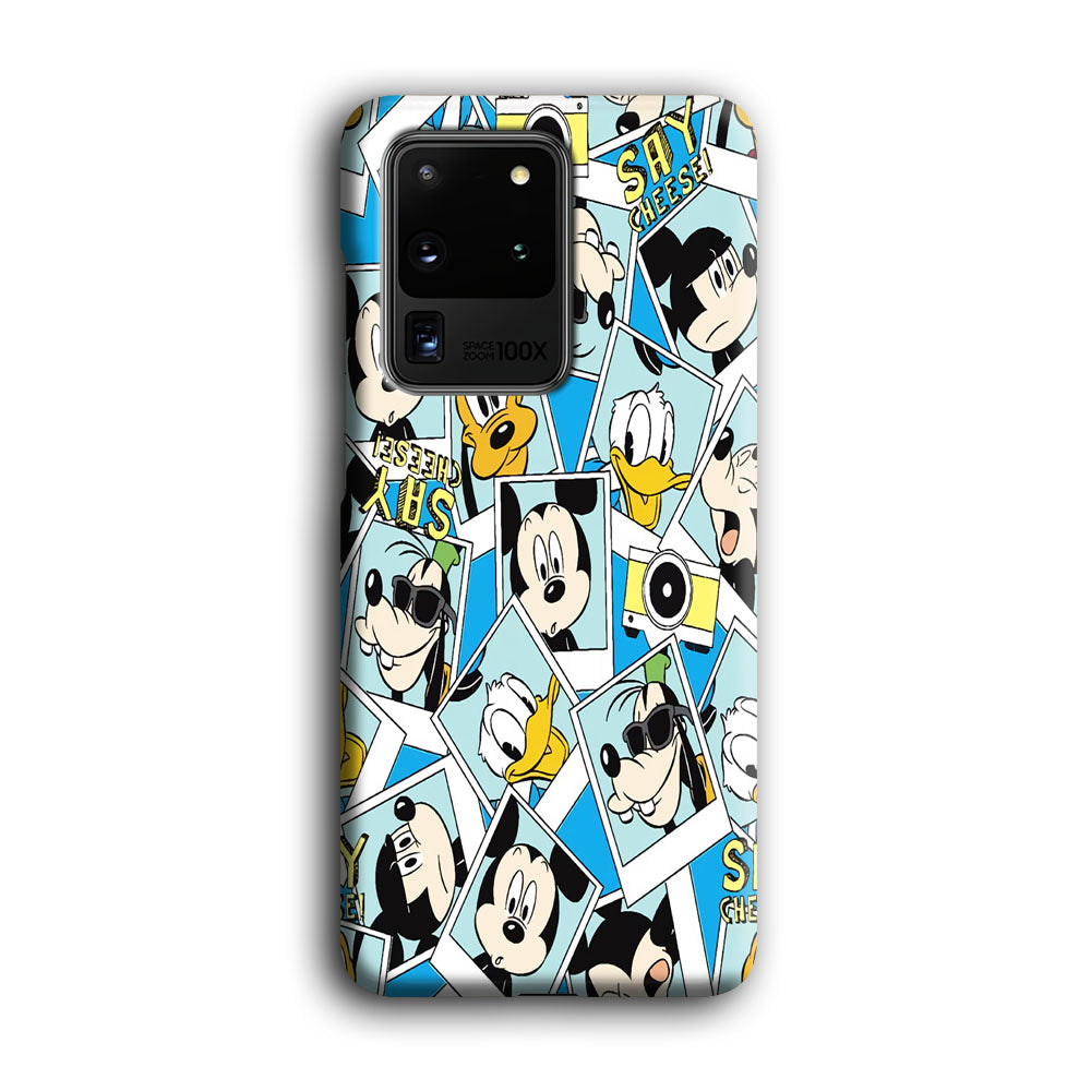 Mickey Family Photo In Frame Samsung Galaxy S20 Ultra Case