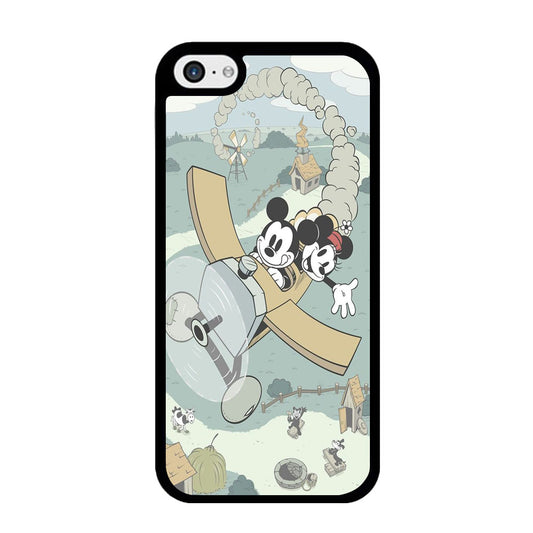 Mickey Mouse And Minnie fly With Air Craft iPhone 5 | 5s Case - Ezzystore