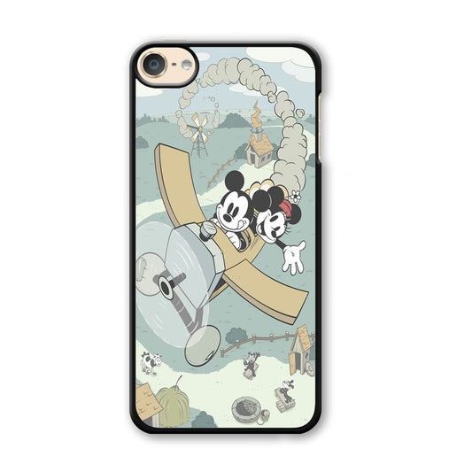 Mickey Mouse And Minnie fly With Air Craft iPod Touch 6 Case - Ezzystore