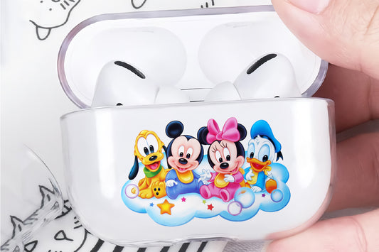 Mickey Mouse Baby Team Protective Clear Case Cover For Apple AirPod Pro