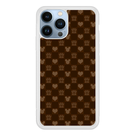 Mickey Mouse Doodle Logo Cube Chocolate iPhone 13 Pro Case
