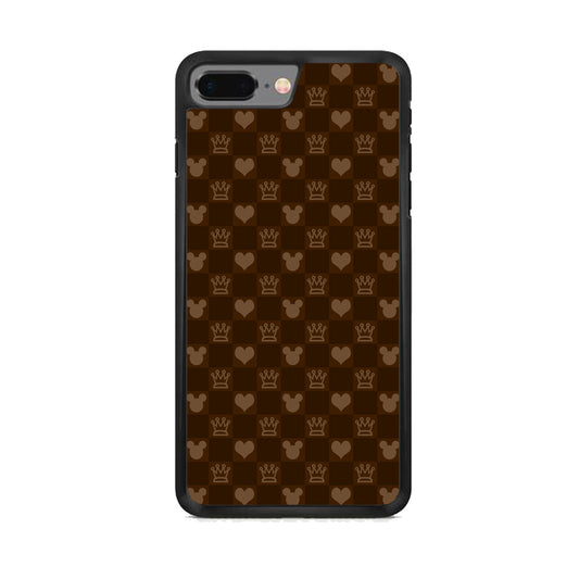 Mickey Mouse Doodle Logo Cube Chocolate iPhone 8 Plus Case