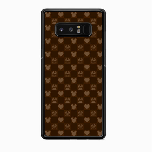 Mickey Mouse Doodle Logo Cube Chocolate Samsung Galaxy Note 8 Case