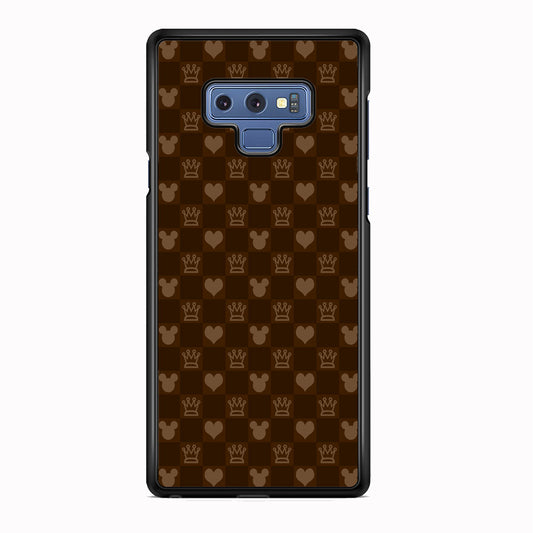 Mickey Mouse Doodle Logo Cube Chocolate Samsung Galaxy Note 9 Case