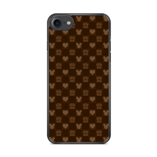 Mickey Mouse Doodle Logo Cube Chocolate iPhone 8 Case