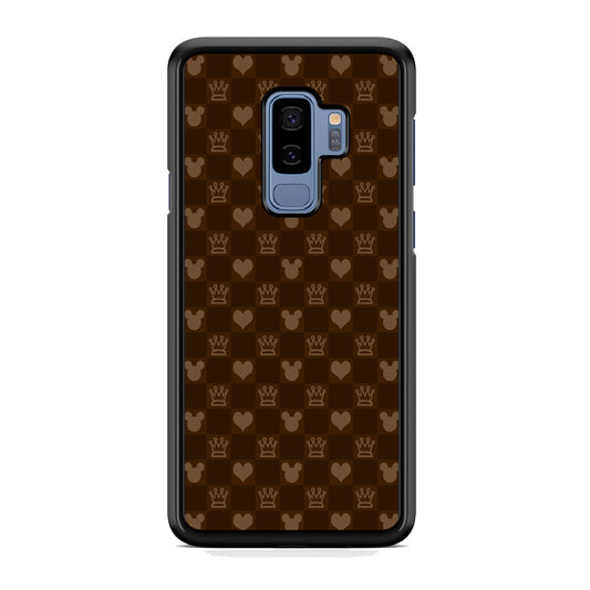 Mickey Mouse Doodle Logo Cube Chocolate Samsung Galaxy S9 Plus Case
