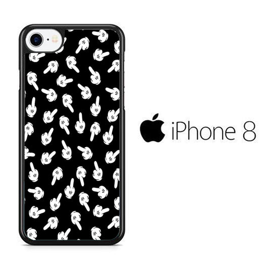 Mickey Mouse Fingers Up iPhone 8 Case