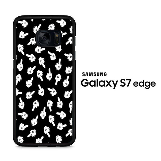 Mickey Mouse Fingers Up Samsung Galaxy S7 Edge Case