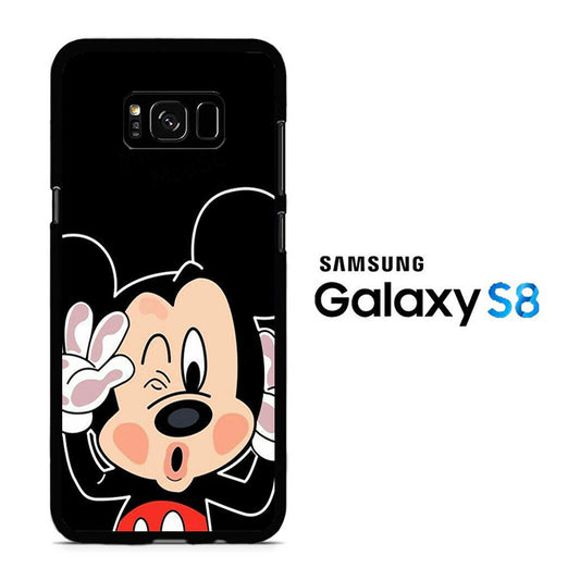 Mickey Mouse Stick In The Glass Samsung Galaxy S8 Case