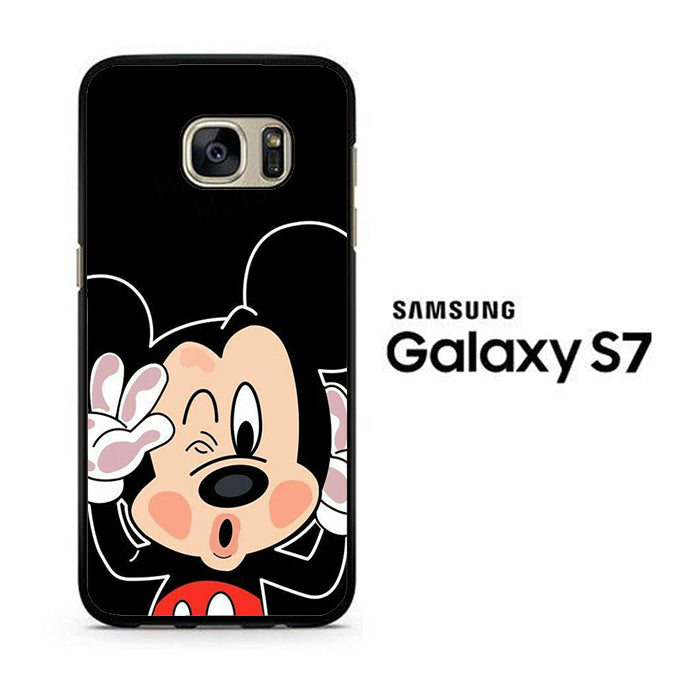 Mickey Mouse Stick In The Glass Samsung Galaxy S7 Case