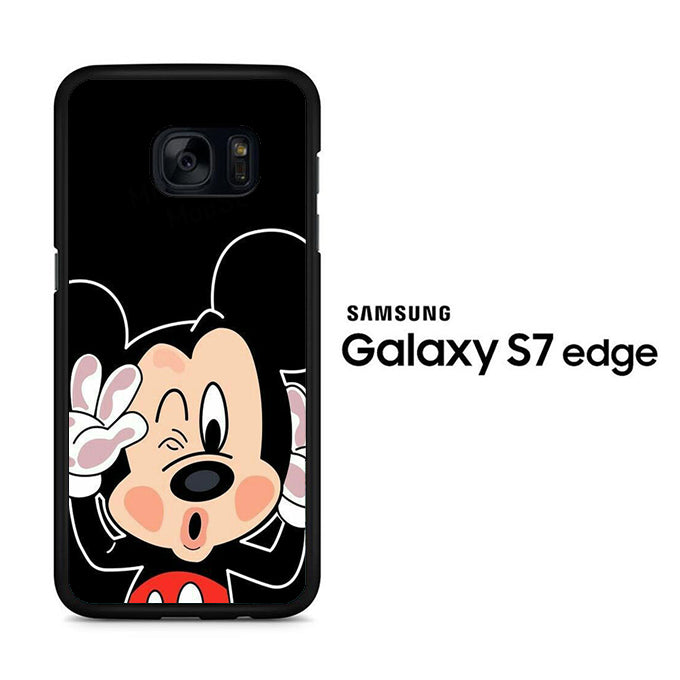 Mickey Mouse Stick In The Glass Samsung Galaxy S7 Edge Case