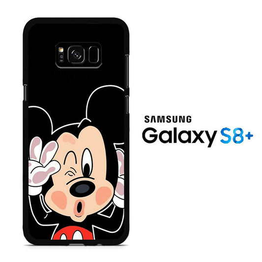 Mickey Mouse Stick In The Glass Samsung Galaxy S8 Plus Case
