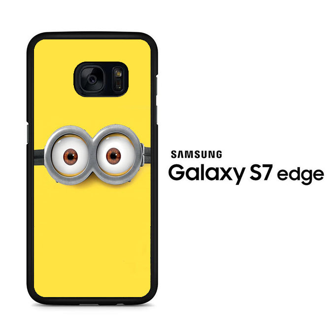 Minion Despicable Me Eye Samsung Galaxy S7 Edge Case