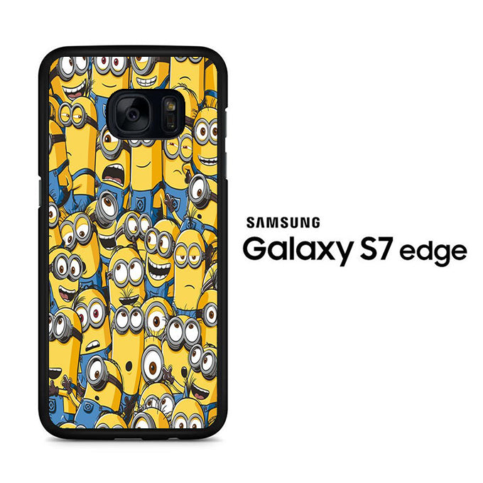 Minion Squad Wallpaper Samsung Galaxy S7 Edge Case